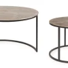 Clearance Bizzotto SET2 TAVOLINI IN ALLUMINIO X34 - AMIRA