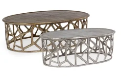 Online Bizzotto SET2 TAVOLINI IN ALLUMINIO - ZAHID