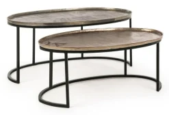 Online Bizzotto SET2 TAVOLINI IN ALLUMINIO X26 - AMIRA