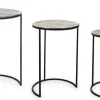 Sale Bizzotto SET3 TAVOLINI IN ALLUMINIO - TAHIR