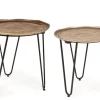 Sale Bizzotto SET2 TAVOLINI IN ALLUMINIO X73 - AMIRA