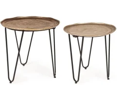 Sale Bizzotto SET2 TAVOLINI IN ALLUMINIO X73 - AMIRA
