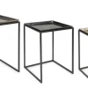 Clearance Bizzotto SET3 TAVOLINI IN ALLUMINIO X28 - AMIRA