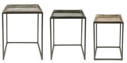 Clearance Bizzotto SET3 TAVOLINI IN ALLUMINIO X28 - AMIRA