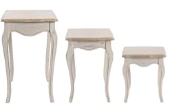 Sale Bizzotto SET3 TAVOLINI IN LEGNO - CLARISSE