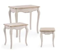 Sale Bizzotto SET3 TAVOLINI IN LEGNO - CLARISSE