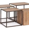 Outlet Bizzotto SET4 TAVOLINI IN LEGNO - JANAK