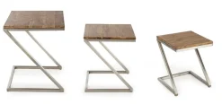 Bizzotto SET3 TAVOLINI IN LEGNO - OSBERT