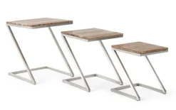 Bizzotto SET3 TAVOLINI IN LEGNO - OSBERT