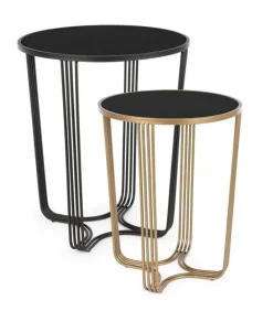 Outlet Bizzotto SET2 TAVOLINI IN METALLO - AFEF