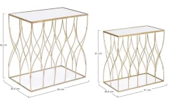 Best Bizzotto SET2 TAVOLINI IN METALLO J19 - ELENOR