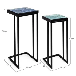 Online Bizzotto SET2 TAVOLINI IN METALLO K02 - REEF