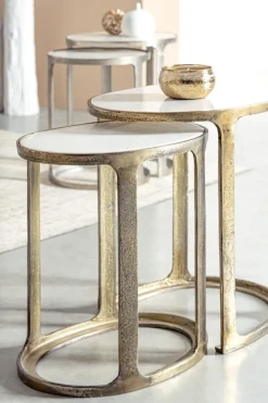 Outlet Bizzotto SET2 TAVOLINO JANIRA OV