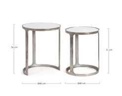 Outlet Bizzotto SET2 TAVOLINO JANIRA TO