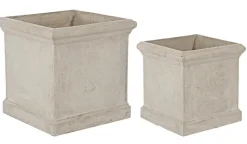 Best Bizzotto SET2 VASO CEMENT QU SABBIA