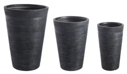 Clearance Bizzotto SET3 VASO GRAFFITI TO NERO ALTO