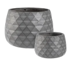 Hot Bizzotto SET2 VASO PYRAMID CIOTOLA ANTRACITE