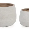 Outlet Bizzotto SET2 VASO RIGO BOMB BEIGE BASSO