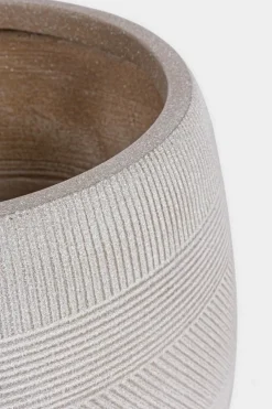 Outlet Bizzotto SET2 VASO RIGO BOMB BEIGE BASSO