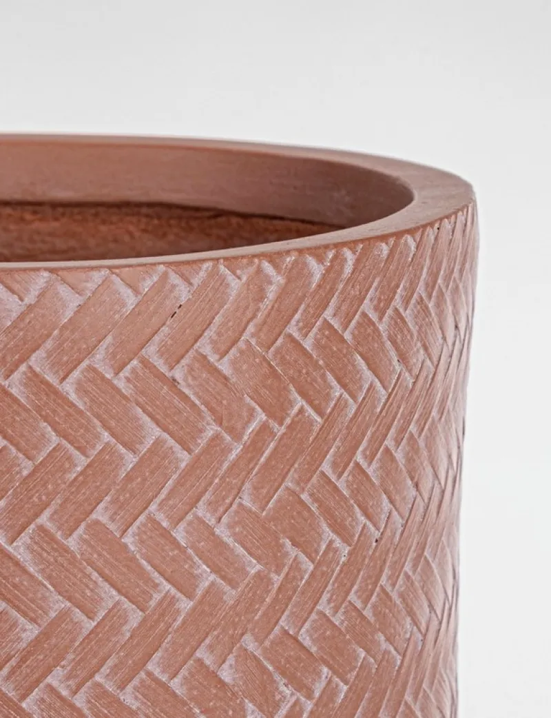 Outlet Bizzotto SET4 VASO TRESSAGE CIL TERRACOTTA