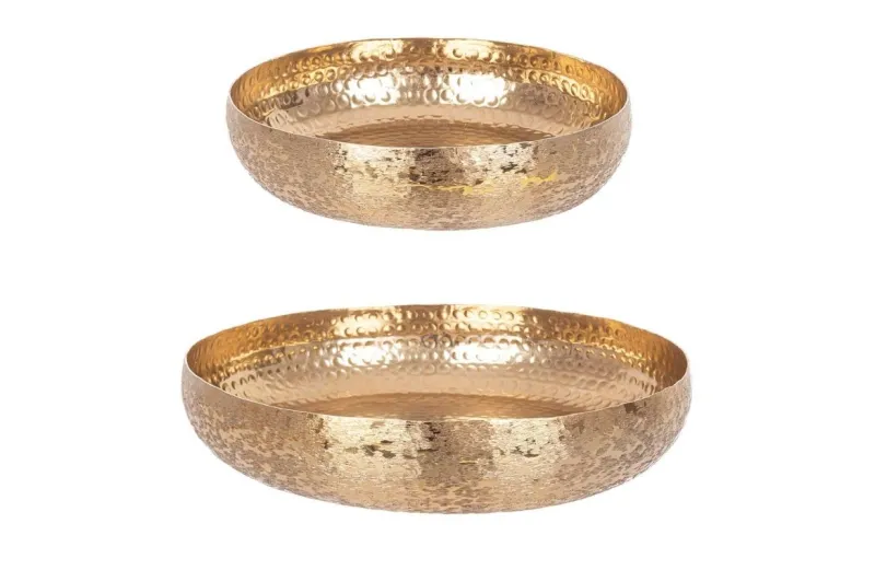 Bizzotto SET2 VASSOIO VARANASI TO ORO