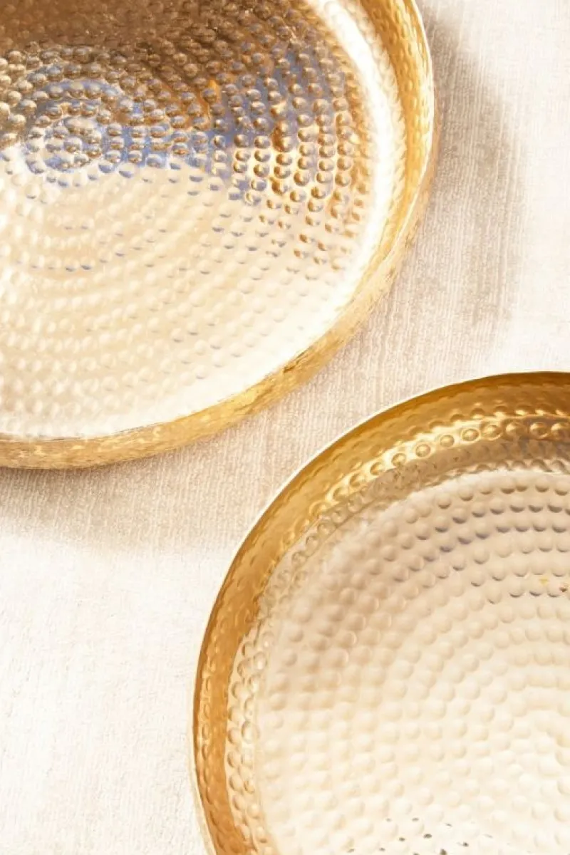 Bizzotto SET2 VASSOIO VARANASI TO ORO