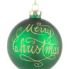 Sale Bizzotto SFERA VT MERRY CHRISTMAS VERDE D80