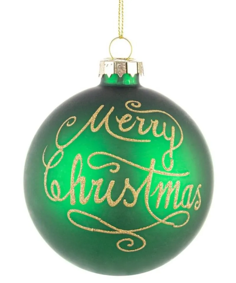 Sale Bizzotto SFERA VT MERRY CHRISTMAS VERDE D80