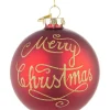 Online Bizzotto SFERA VT MERRY CHRISTMAS ROSSO D80