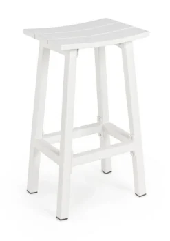 Discount Bizzotto SGABELLO BAR IN ALLUMINIO BIANCO YK11 - SKIPPER