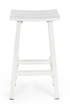 Discount Bizzotto SGABELLO BAR IN ALLUMINIO BIANCO YK11 - SKIPPER