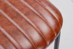 Online Bizzotto SGABELLO BAR IN ECOPELLE ARANCIO SCURO - DEBBIE