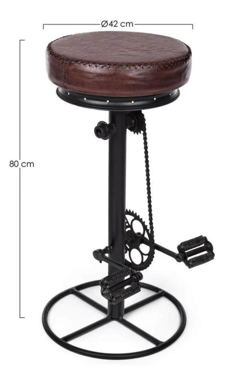 Outlet Bizzotto SGABELLO BAR IN PELLE - CYCLE