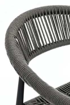 Best Bizzotto SGABELLO BAR JANDIA ANTRACITE/GRIGIO