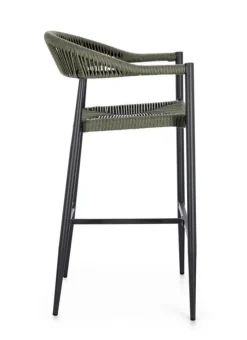 Discount Bizzotto SGABELLO BAR JANDIA ANTRACITE/VERDE