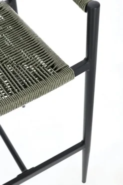 Discount Bizzotto SGABELLO BAR JANDIA ANTRACITE/VERDE