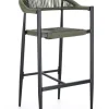New Bizzotto SGABELLO BAR JANDIA ANTRACITE/VERDE