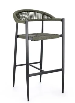 New Bizzotto SGABELLO BAR JANDIA ANTRACITE/VERDE