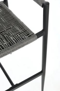 Outlet Bizzotto SGABELLO BAR JANDIA ANTRACITE/GRIGIO