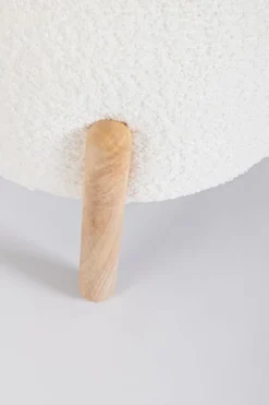 Best Bizzotto SGABELLO EFFETTO BOUCLE' BIANCO - DAYLA