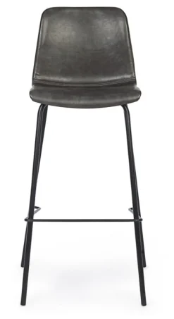 Online Bizzotto SGABELLO IN ECOPELLE ANTRACITE - KYRA