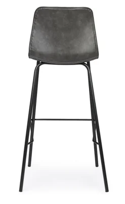 Online Bizzotto SGABELLO IN ECOPELLE ANTRACITE - KYRA