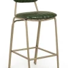 Discount Bizzotto SGABELLO IN ECOPELLE VERDE SCURO - ADDY
