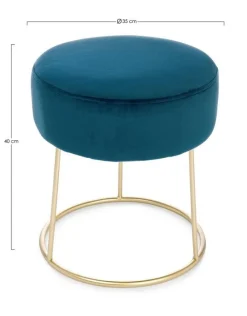 Hot Bizzotto SGABELLO IN VELLUTO DEEP - CLARISSA