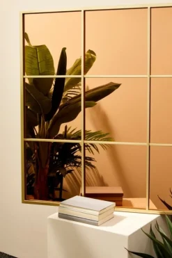 Outlet Bizzotto SPECCHIO C-C WINDOW PLANET ORO-BR 90X90