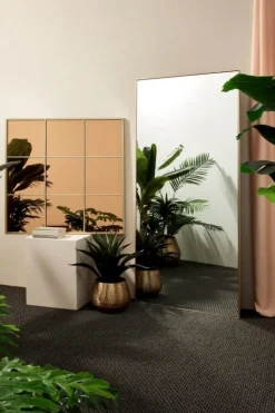 Outlet Bizzotto SPECCHIO C-C WINDOW PLANET ORO-BR 90X90