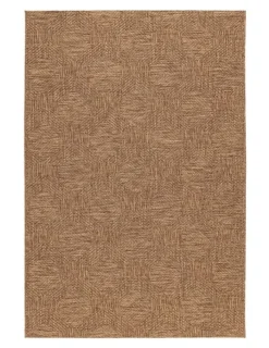 Clearance Bizzotto TAPPETO LUNE MARRONE ESAGONO 160X230