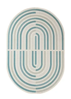 Online Bizzotto TAPPETO NOUR VERDE OV BLU BEIGE 160X229