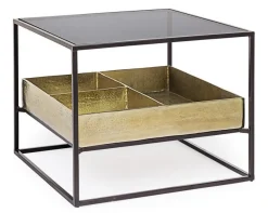 Hot Bizzotto TAVOLINO CON CONTENITORE IN METALLO - MAVILA