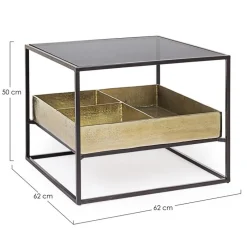 Hot Bizzotto TAVOLINO CON CONTENITORE IN METALLO - MAVILA